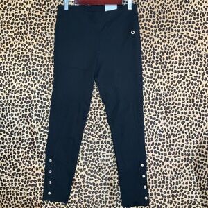 Calvin Klein Performance Black Leggings with Button Detail